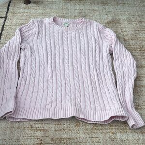 Llbean cable knit sweater